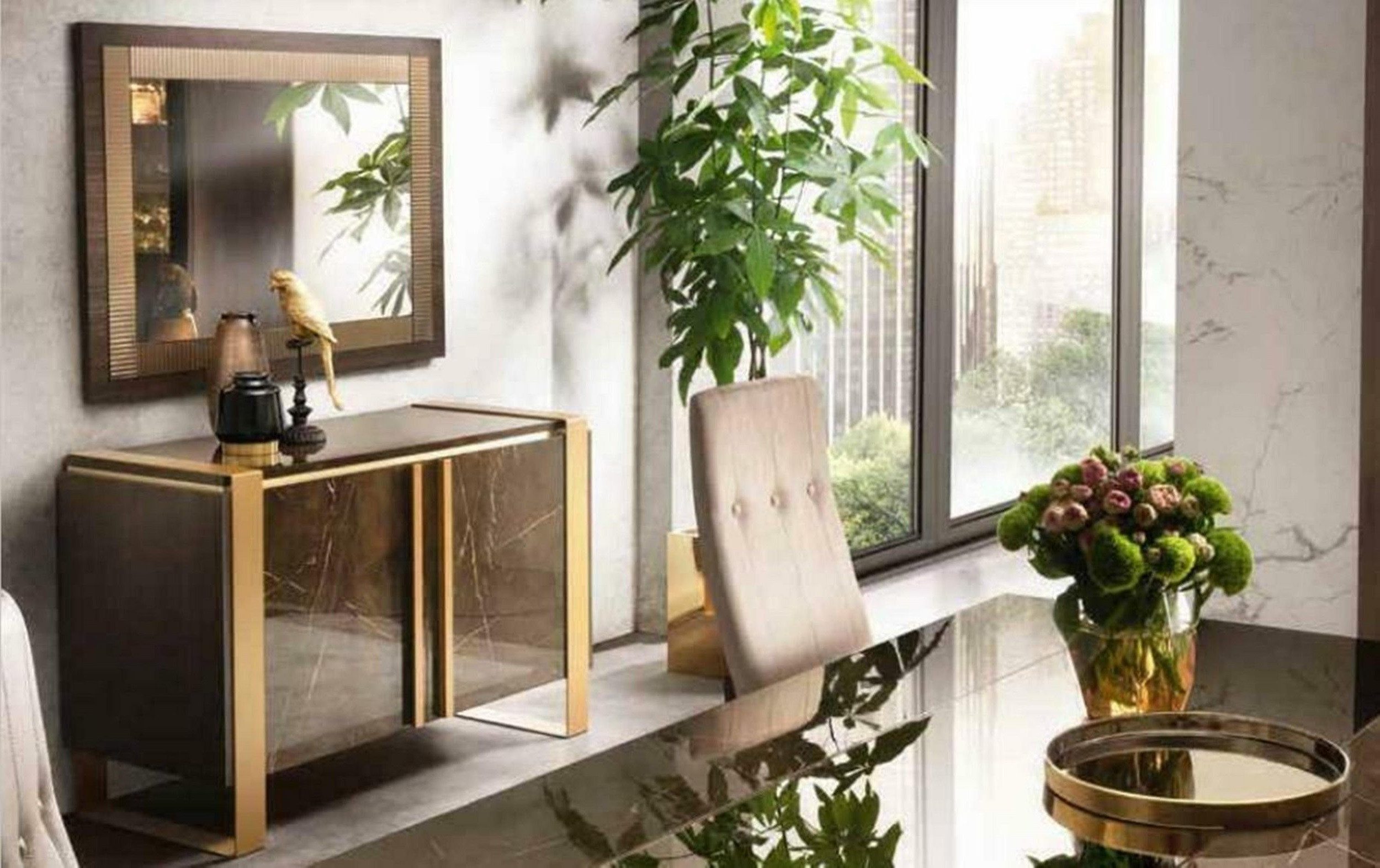 Xlmoebel Schubkastenkommode Arredoclassic Kommode aus Holz in modernem Design, braun, Hergestellt in Europa
