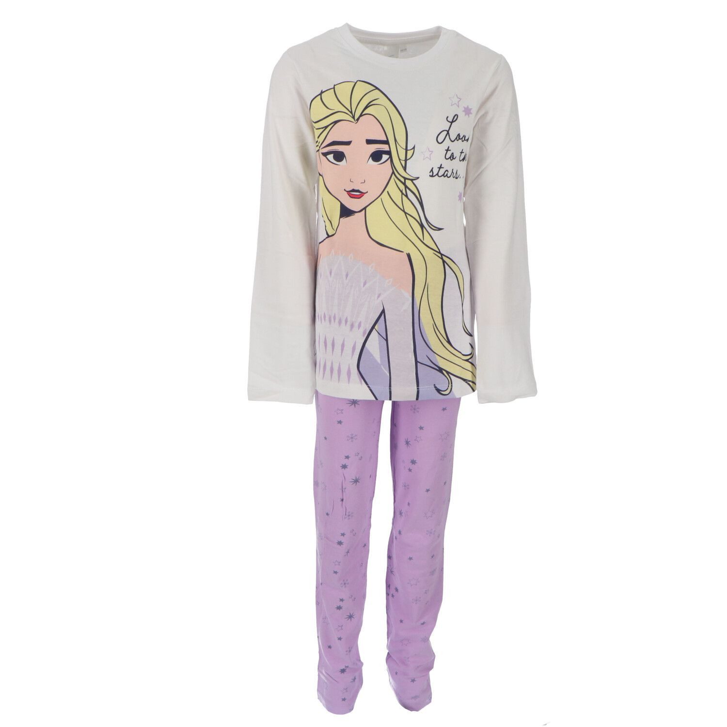 Disney Frozen Pyjama Kinder-Schlafanzug Zweiteiliges Pyjama-Set aus weicher Baumwolle