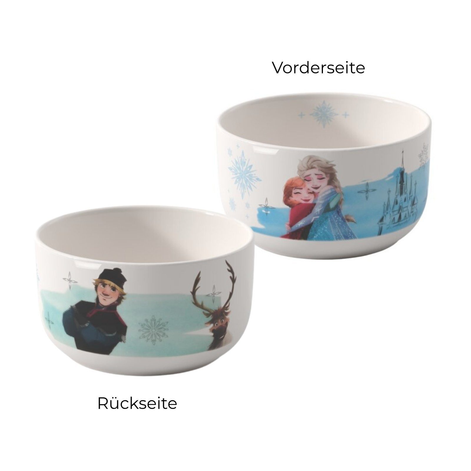 Villeroy & Boch Kindergeschirr-Set Disney Frozen Frühstücks-Set 2er Set (2-tlg), Porzellan