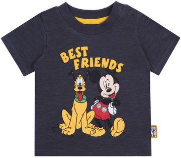Sarcia.eu Kurzarmbluse 3x Grau-weiß-rote T-Shirts Mickey Mouse DISNEY 3-6 Monate