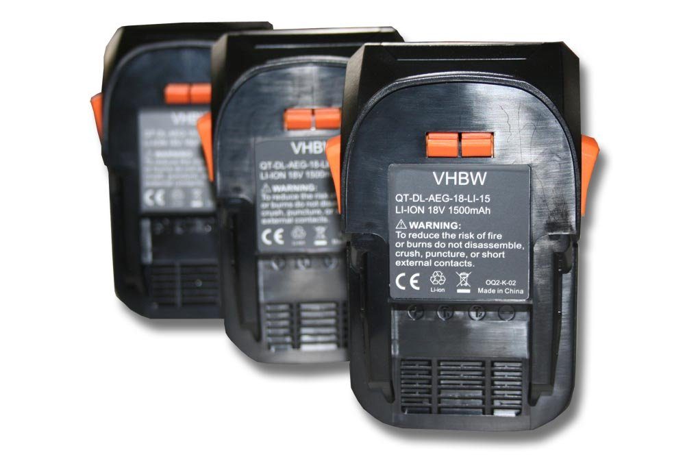 vhbw Ersatz für Ridgid AC840084 für Akku Li-Ion 1500 mAh (18 V)