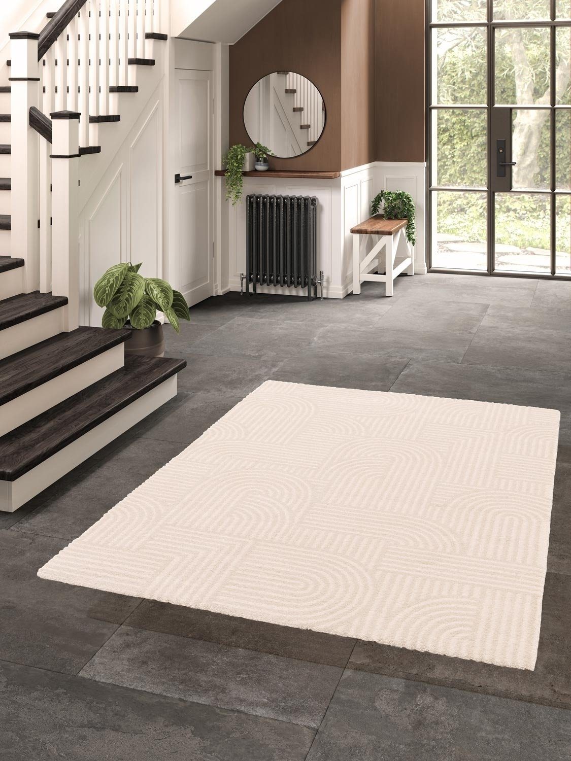 Teppich MOON, Polypropylen, Hellbeige, 120 x 170 cm, rechteckig, Höhe: 17 mm