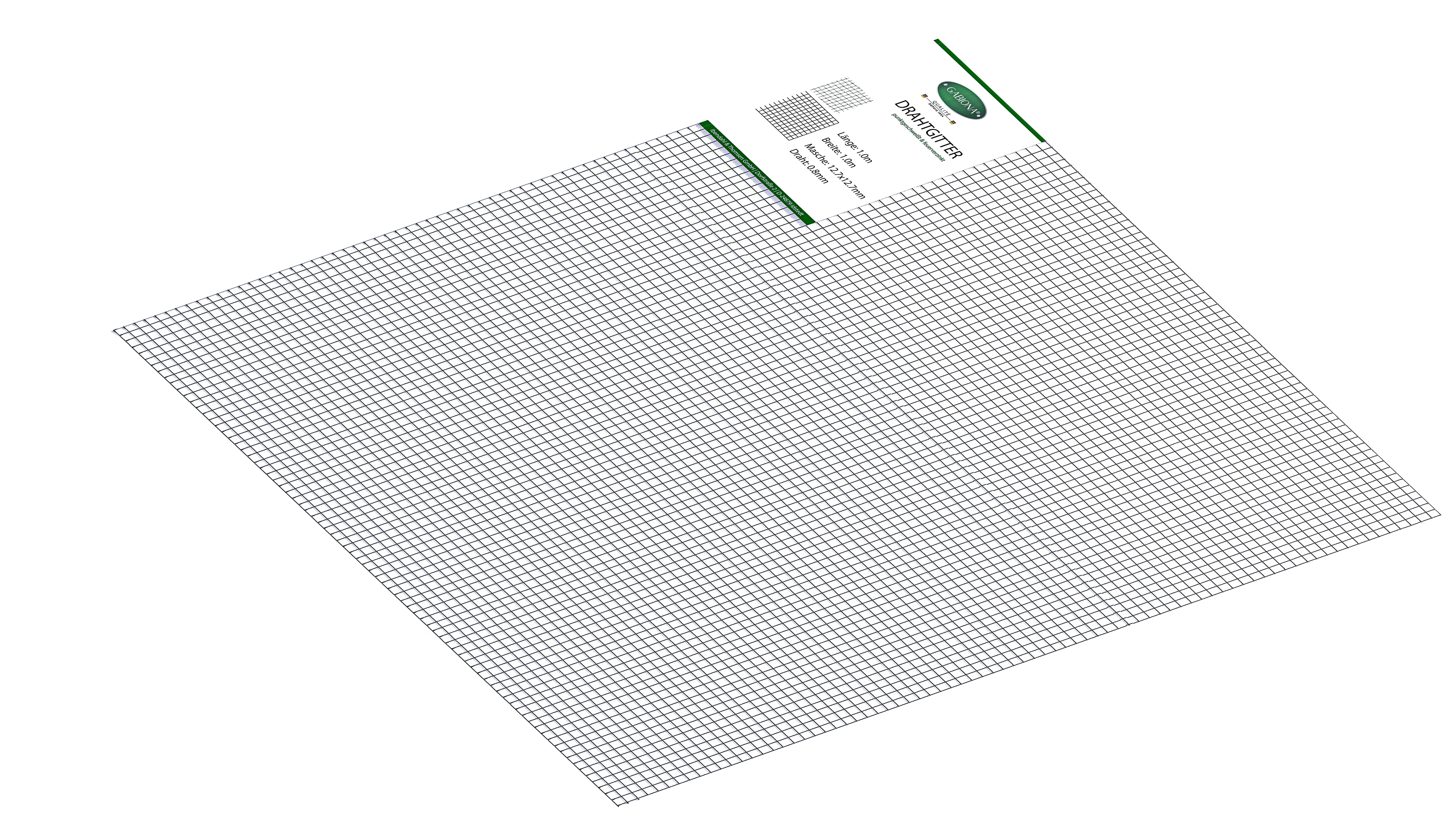 Gabiona Zaunverbinderset GABIONA Volierendraht 1 m x 1 m, (GABIONA Volierendraht 1 m x 1 m)