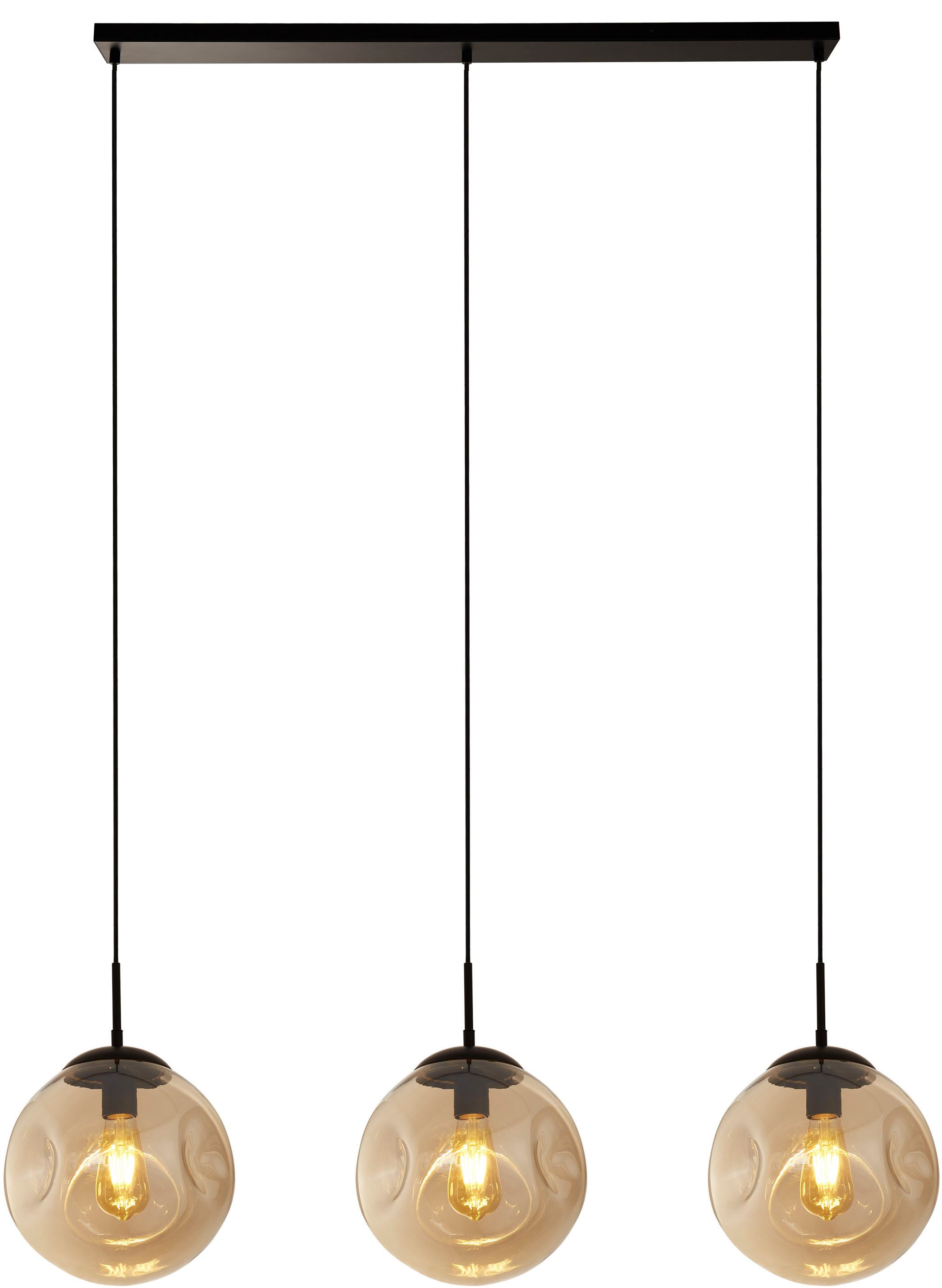 Searchlight Hängeleuchte Hängeleuchte Punch, 3-flammig, ohne Leuchtmittel, Mundgeblasenes Glas