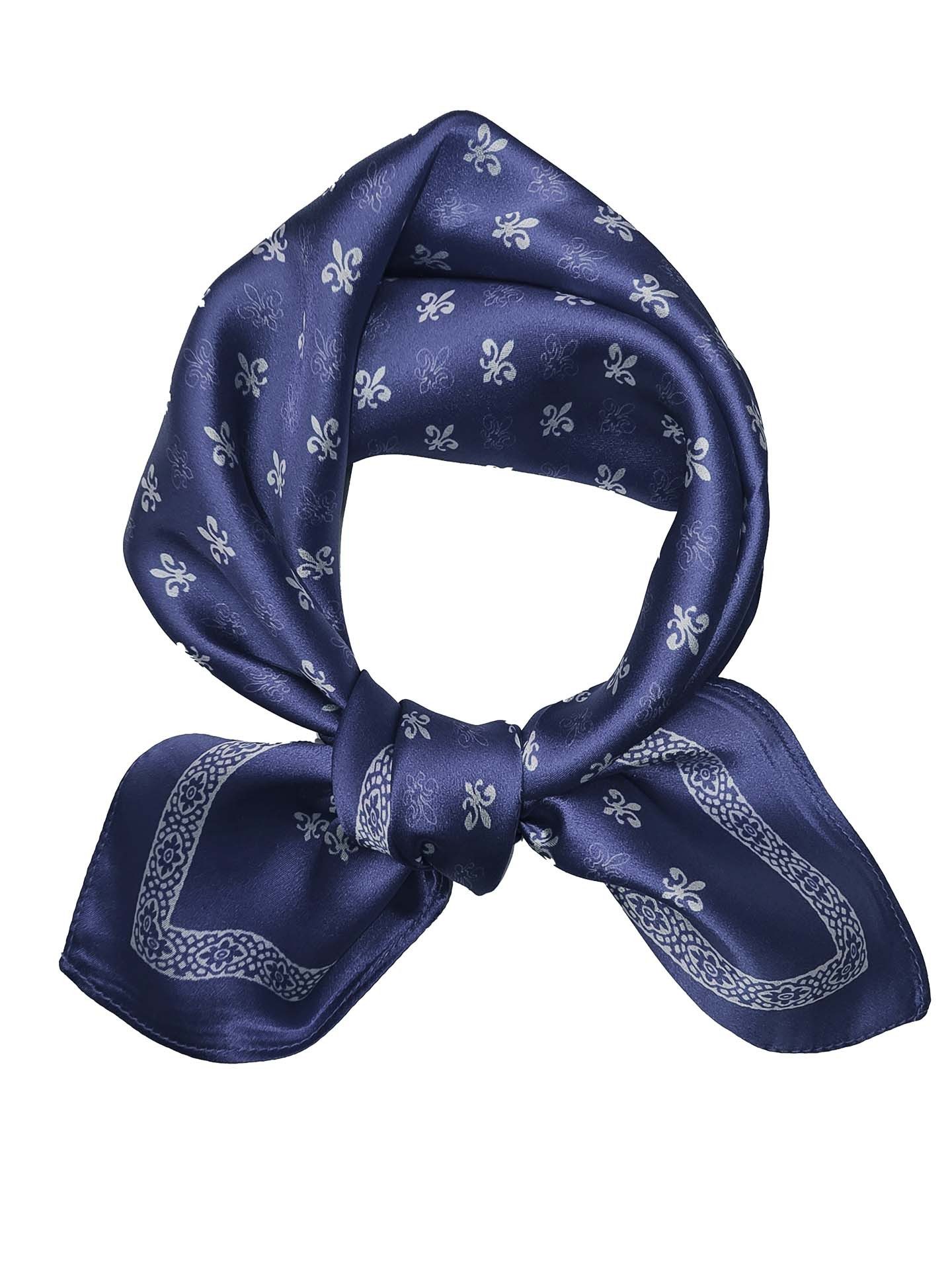 Moschen-Bayern Halstuch Halstuch Damen Herren Nickituch Seidentuch Seidenhalstuch Blau Rot