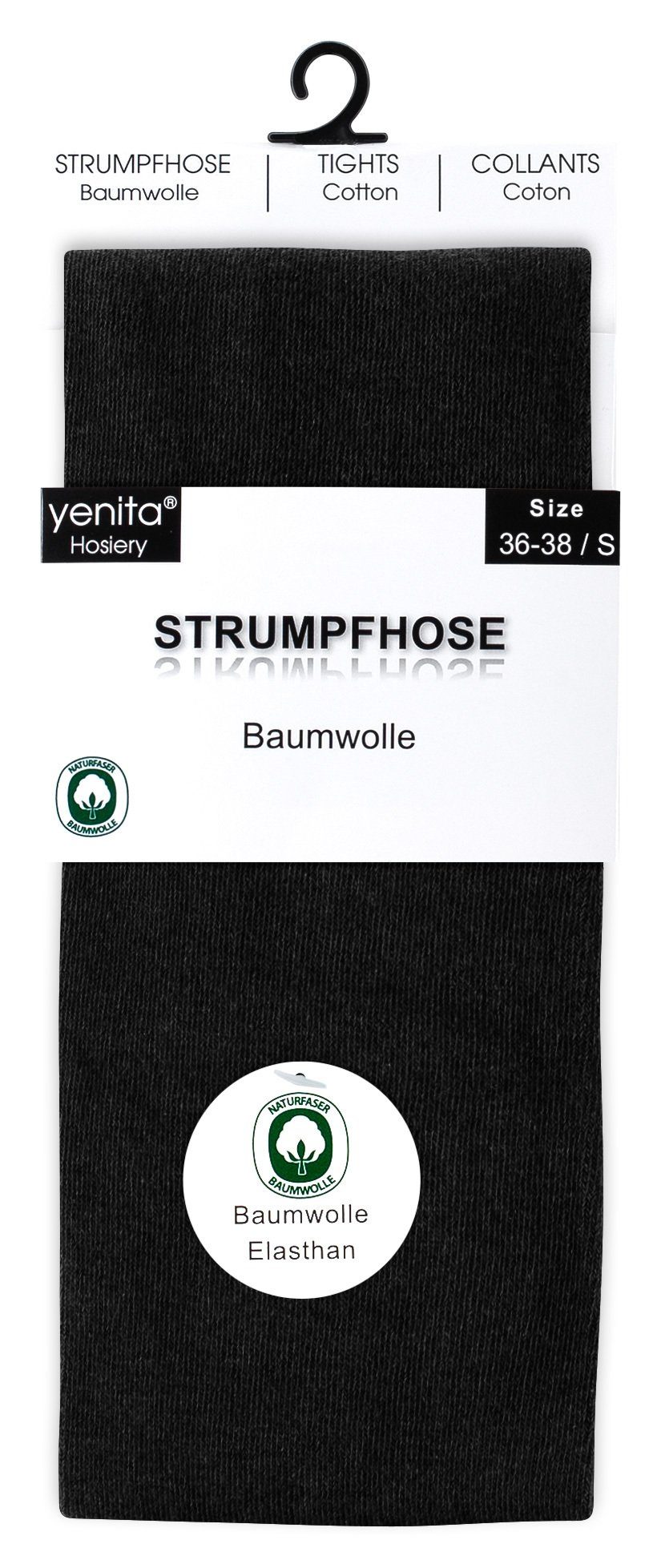 Yenita® Strumpfhose Strickstrumpfhose in angenehmer Baumwollqualität – Bild 4 von 5