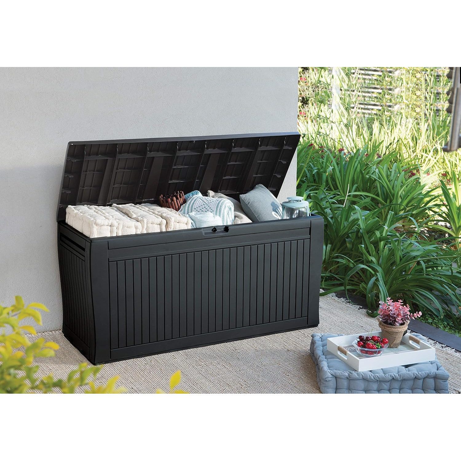 Keter Gartenbox, Comfy Storage Box 270l Graphit Gartenbox