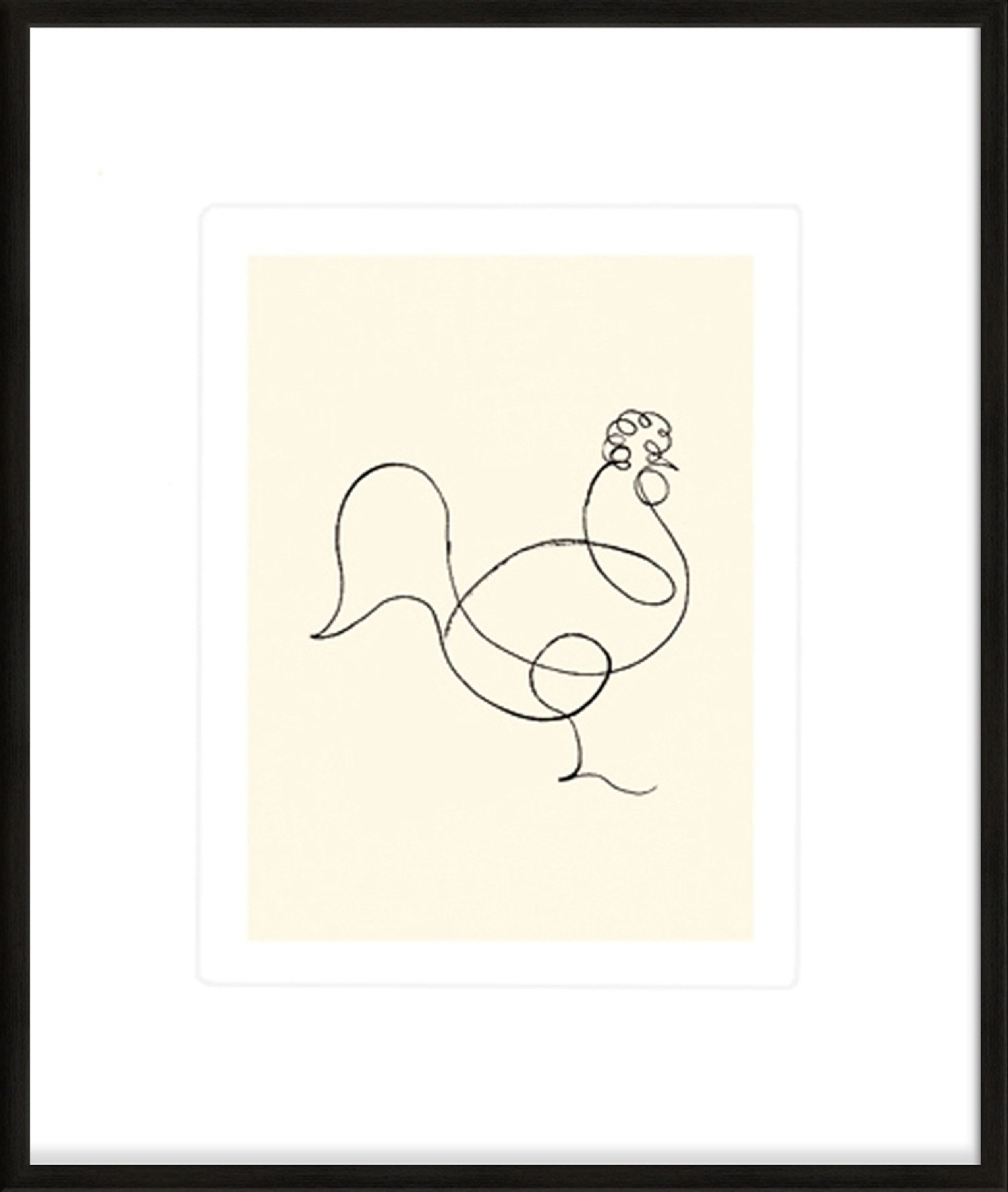 artissimo Bild mit Rahmen Pablo Picasso Bild mit Rahmen / Poster gerahmt 53x63cm / Wandbild, Pablo Picasso: Der Hahn/ Le coq/ cock. Reduzierter Preis € 139,90. Unverbindliche Preisempfehlung € 149,90
