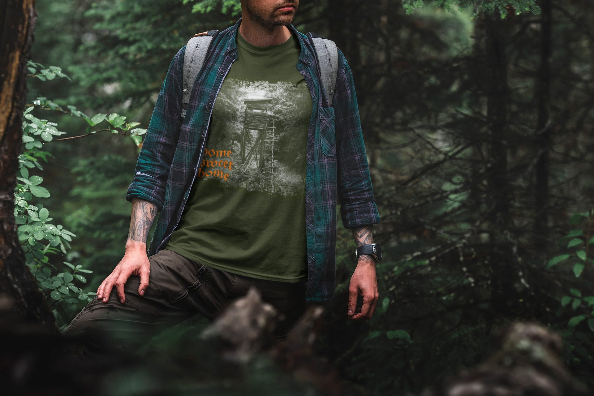 Baddery Print-Shirt Jäger T-Shirt: "Home Sweet günstig online kaufen