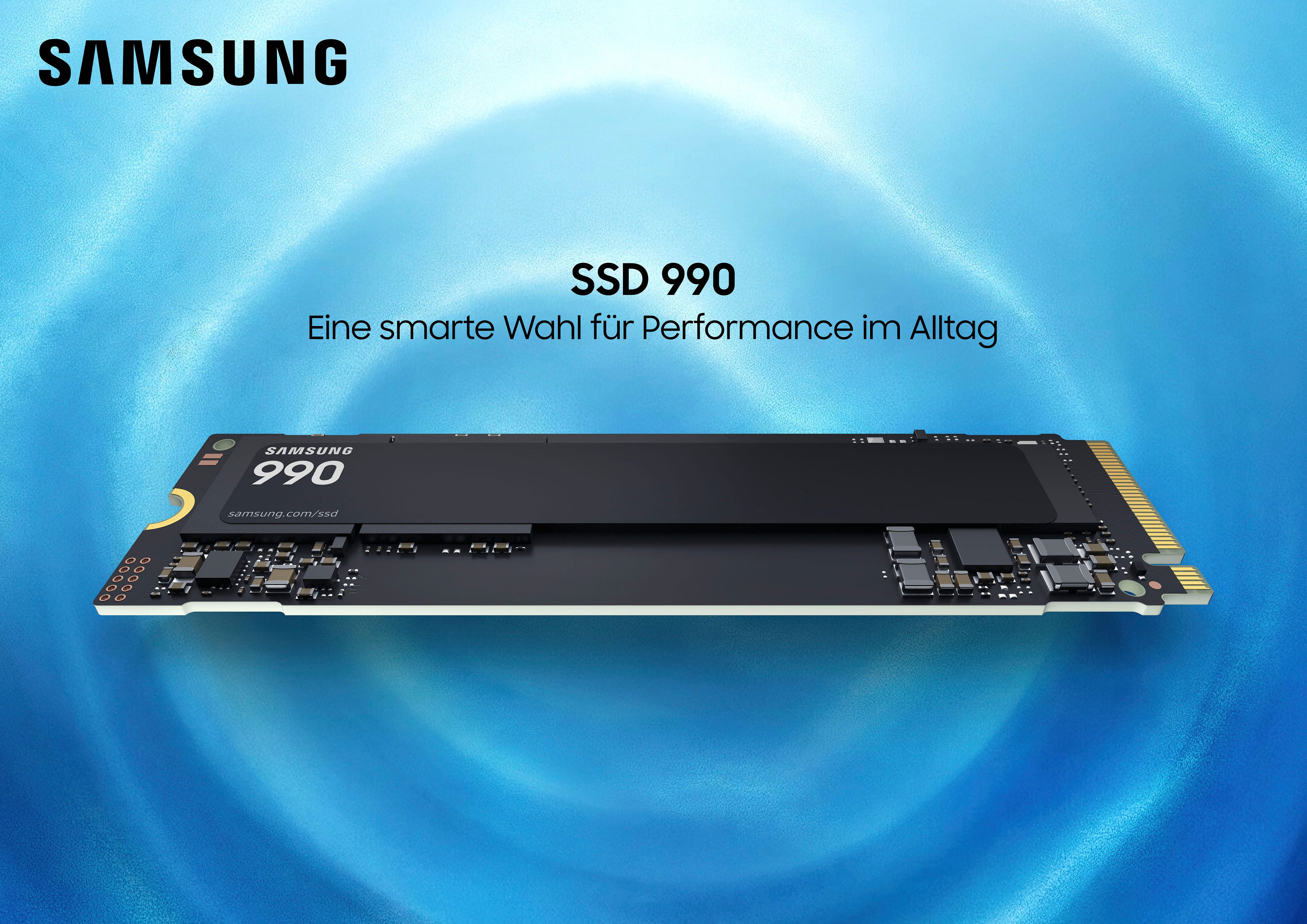 Samsung 990 PCIe 4.0x4 NVMe M.2 interne SSD (1 TB) 2,5" 7150 MB/S Lesegeschwindigkeit, 6450 MB/S Schreibgeschwindigkeit