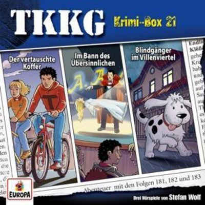 Hörspiel TKKG Krimi-Box 21 (Folgen 181, 182, 183)