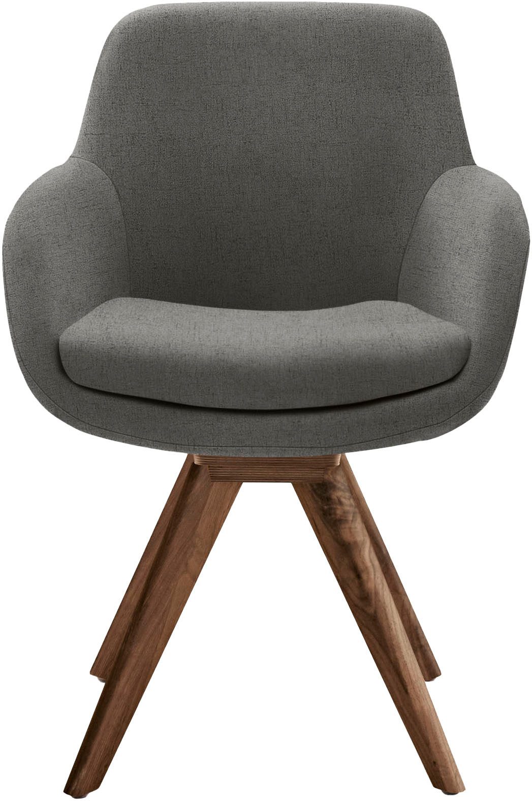 Musterring Esszimmerstuhl Tavia (Set, 2 St), Stativgestell Wildnussbaum, Drehfunktion optional, diverse Farben