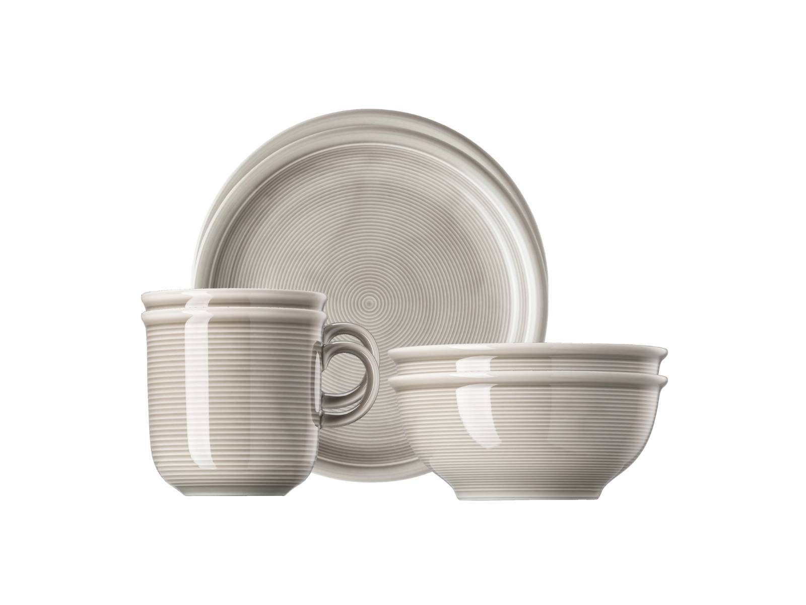 Thomas Porzellan Frühstücks-Set Trend Colour Moon Grey Frühstücksset 6tlg