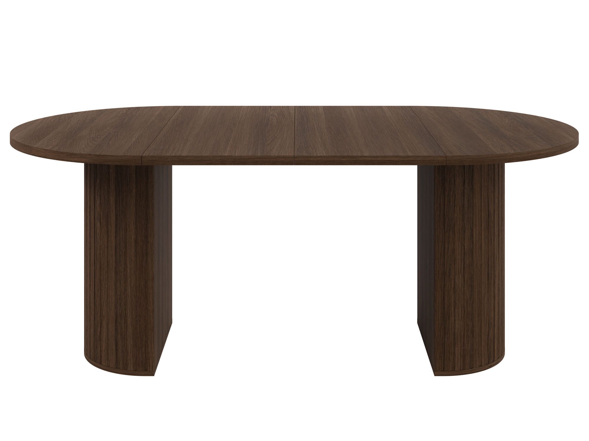 Beautysofa Esstisch ORION ausziehbar 100–188 cm (Modernes geriffeltes Design), geriffelte Tischbeine