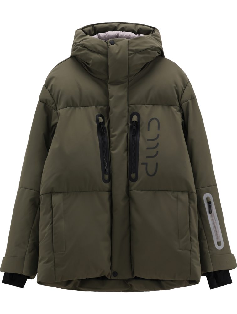 CMP Funktionsjacke MAN JACKET FIX HOOD WITH INNER GAITER Oversize-Schnitt
