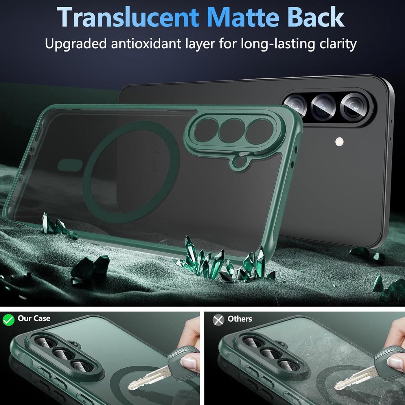 CoolGadget Handyhülle für Samsung Galaxy A56 5G 6,6 Zoll, Kamera Schutz Hülle Silikon Hard Case Schutzhülle für Magsafe Zubehör – Bild 5 von 5