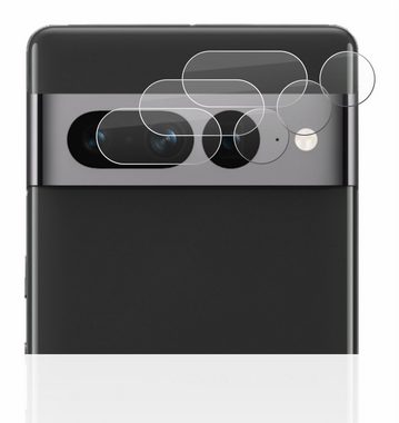 BROTECT flexible Panzerglasfolie für Google Pixel 7 Pro (NUR Kameraschutz), Displayschutzglas, 3 Stück, Schutzglas Glasfolie klar