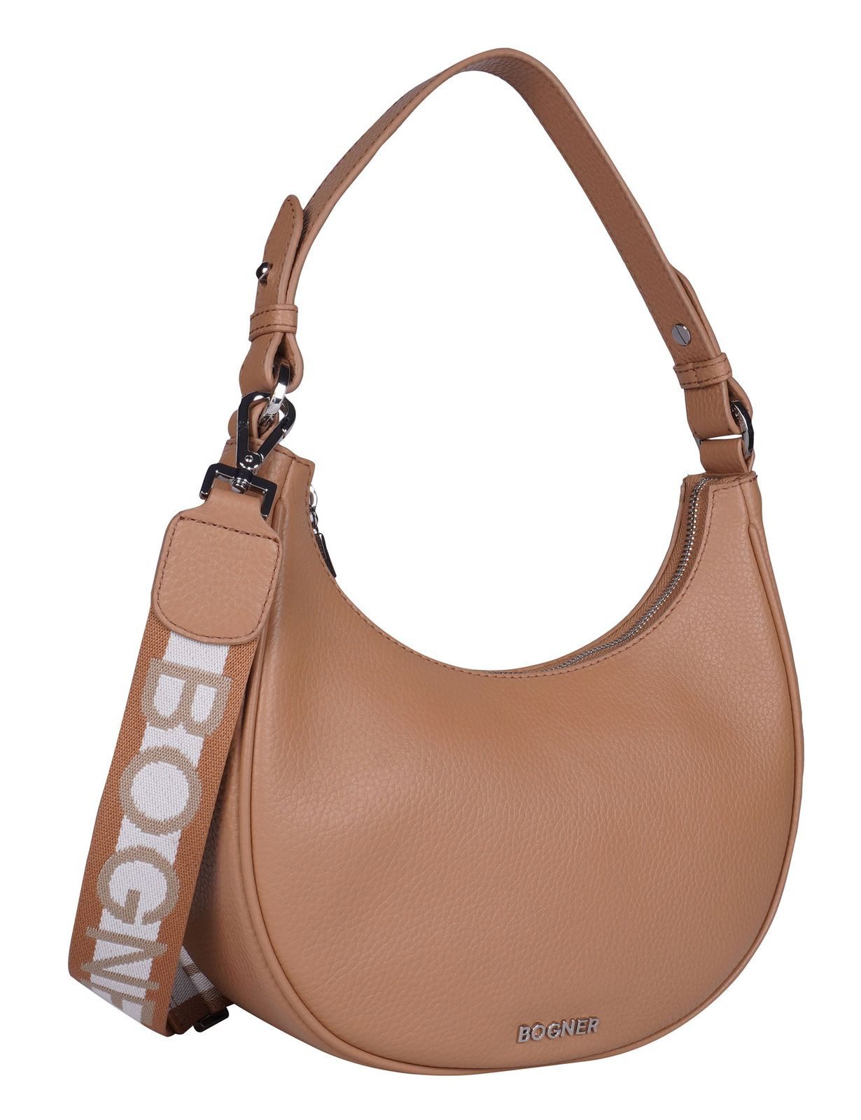BOGNER Schultertasche Melene Shoulderbag, aus echtem Rindsleder