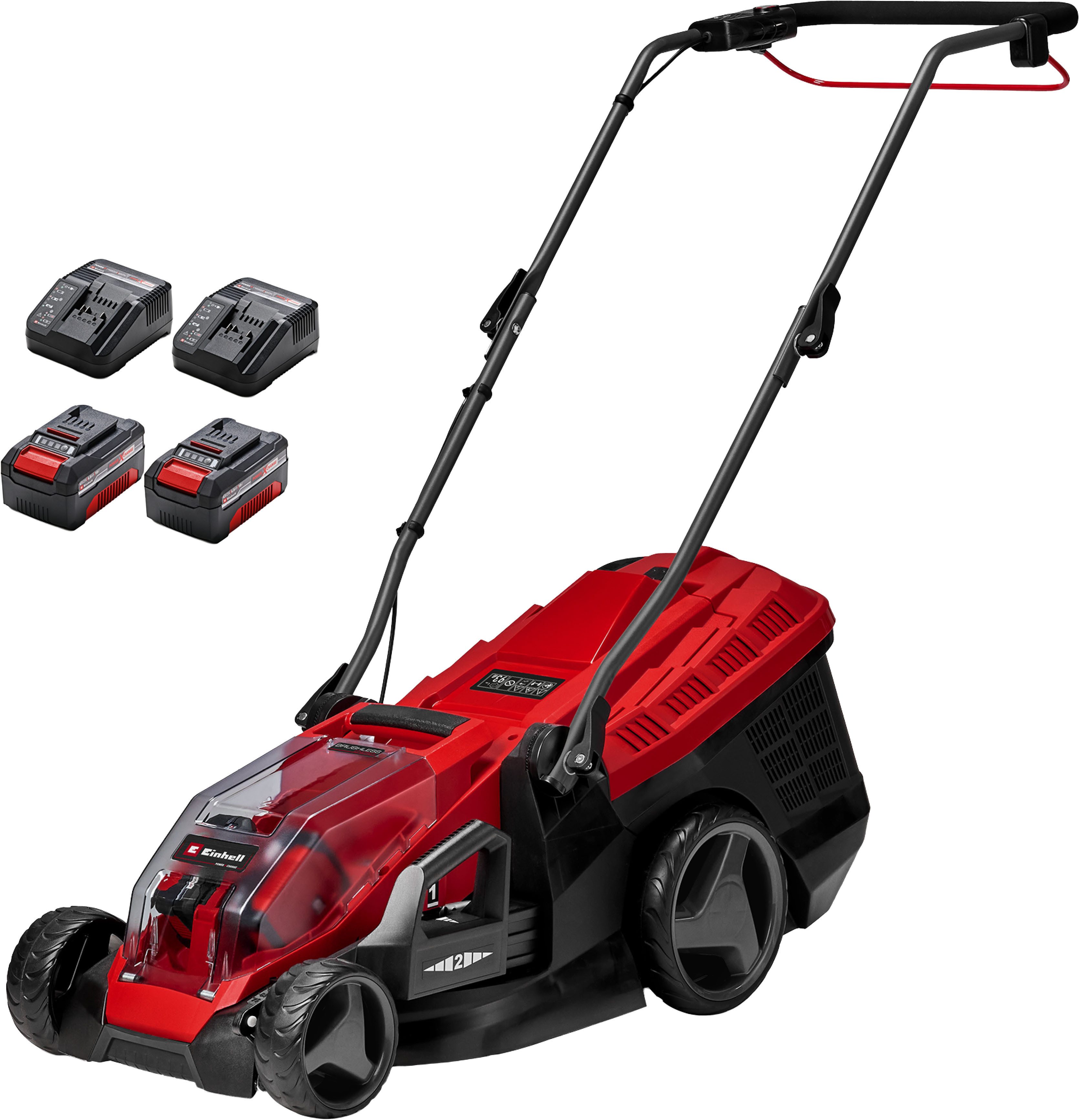 Einhell Akkurasenmäher GE-CM 36/36 Li SET, 36 cm Schnittbreite, (Set), mit 2 Akkus und Ladegerät