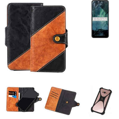 K-S-Trade Handyhülle für Nokia G21, Handyhülle Schutzhülle Bookstyle Case Wallet-Case Handy Cover