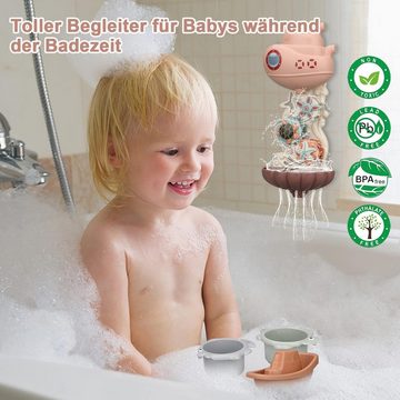 autolock Babyspiegel Badespielzeug Baby 7er Set Badewanne Badewannenspielzeug (9-St)