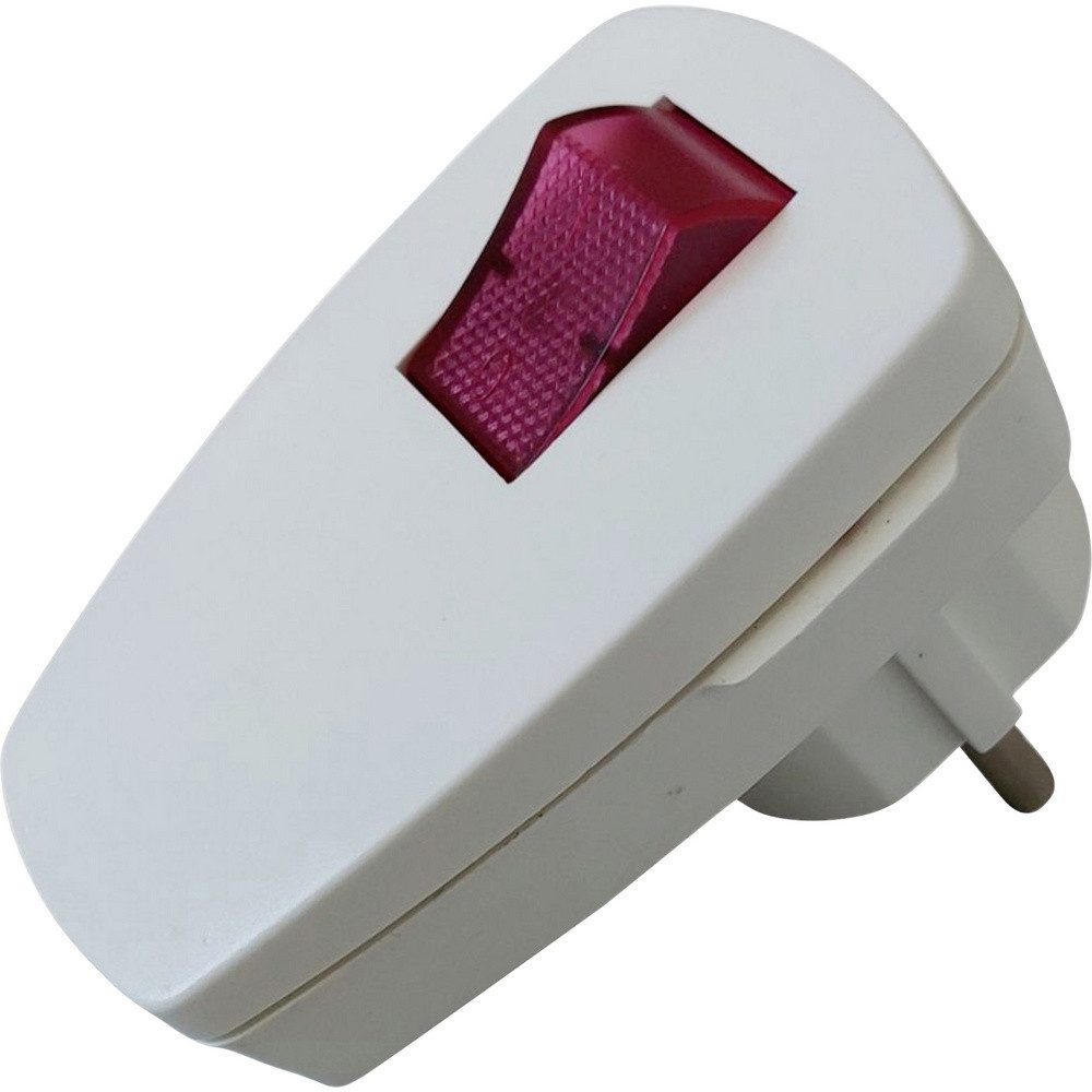 N & L N & L 10236 Schutzkontakt-Winkelstecker Kunststoff mit Schalter 230 V Steckernetzteil