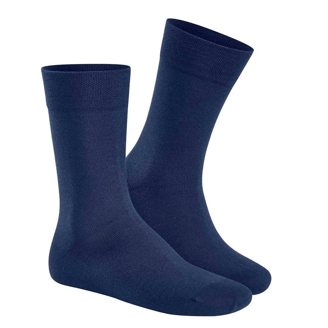 Hudson Basicsocken RELAX WOOLMIX CLIMA (1-Paar) Herren Socken aus einem Mix aus Baum- und Schurwolle Marine 0335