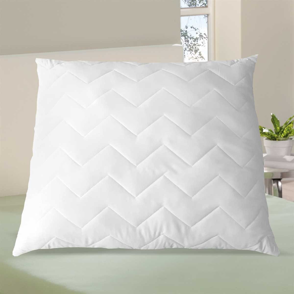 Bestlivings Kopfkissen, Bezug: Polyester, 80x80cm mit nachhaltiger Füllung (PreCoPET Fasern), Umweltfreundlich