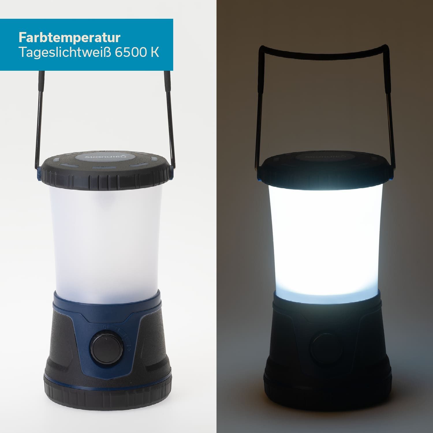 Skandika LED Gartenleuchte Campinglampe Talvik mit Powerbankfunktion, aufladbar, 1500 Lumen, stufenlos dimmbar, 4400 mAh, Notfallleuchte, 6500 K, USB-C Anschluss