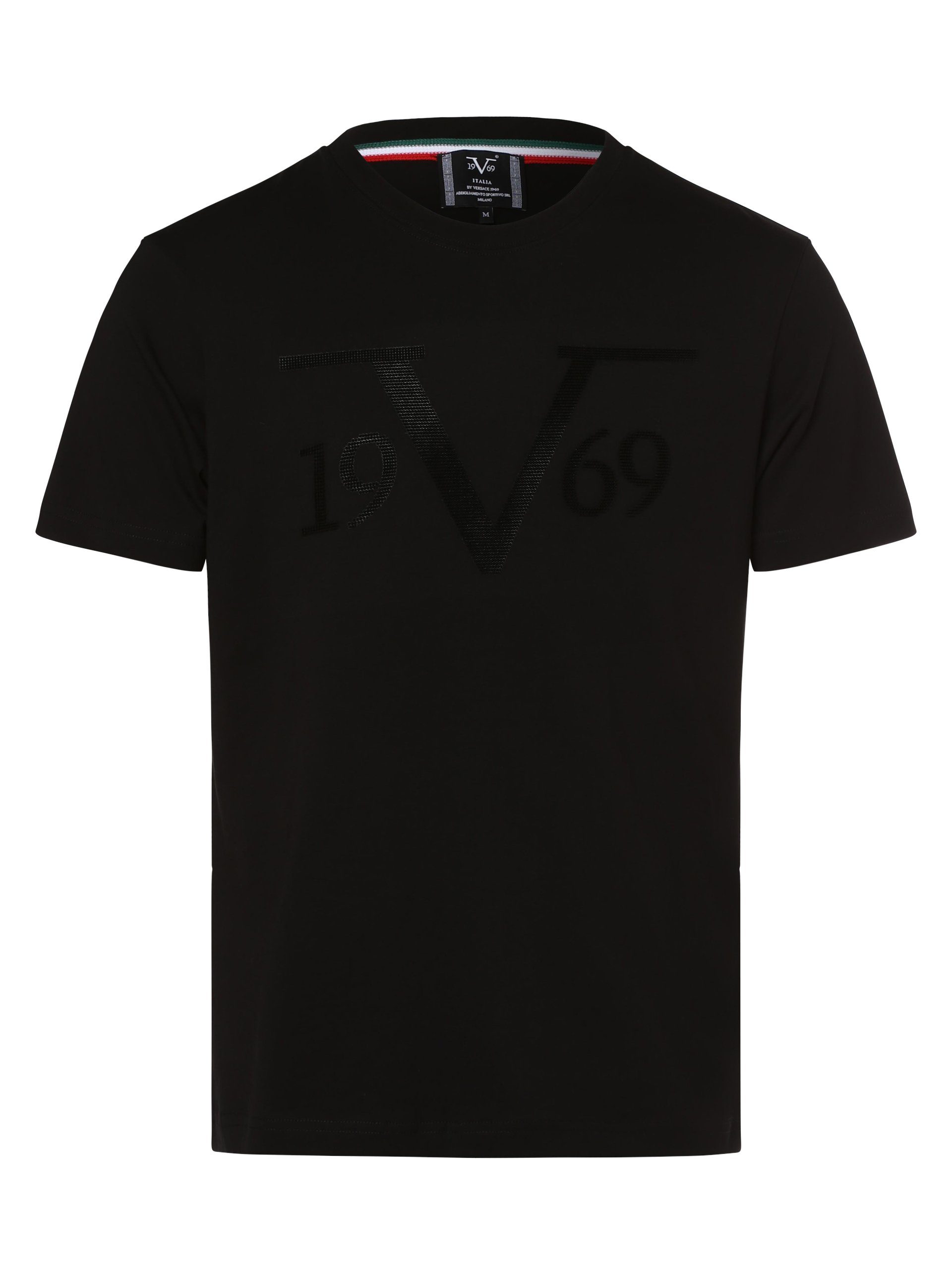 Italia Versace by T-Shirt 19V69 Italia 19V69 schwarz Nilo