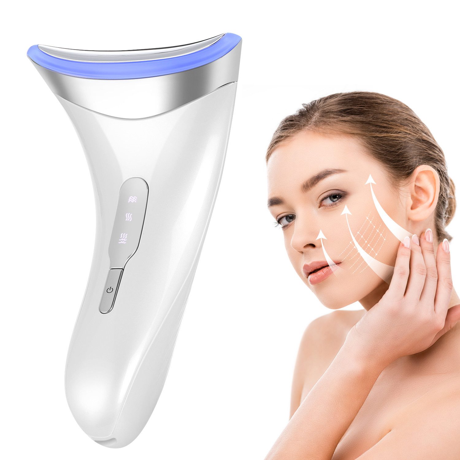 Nacken-Massagegerät 3-in-1-Beauty-Gerät, Gesichtspflege, Hals-Beauty-Gerät