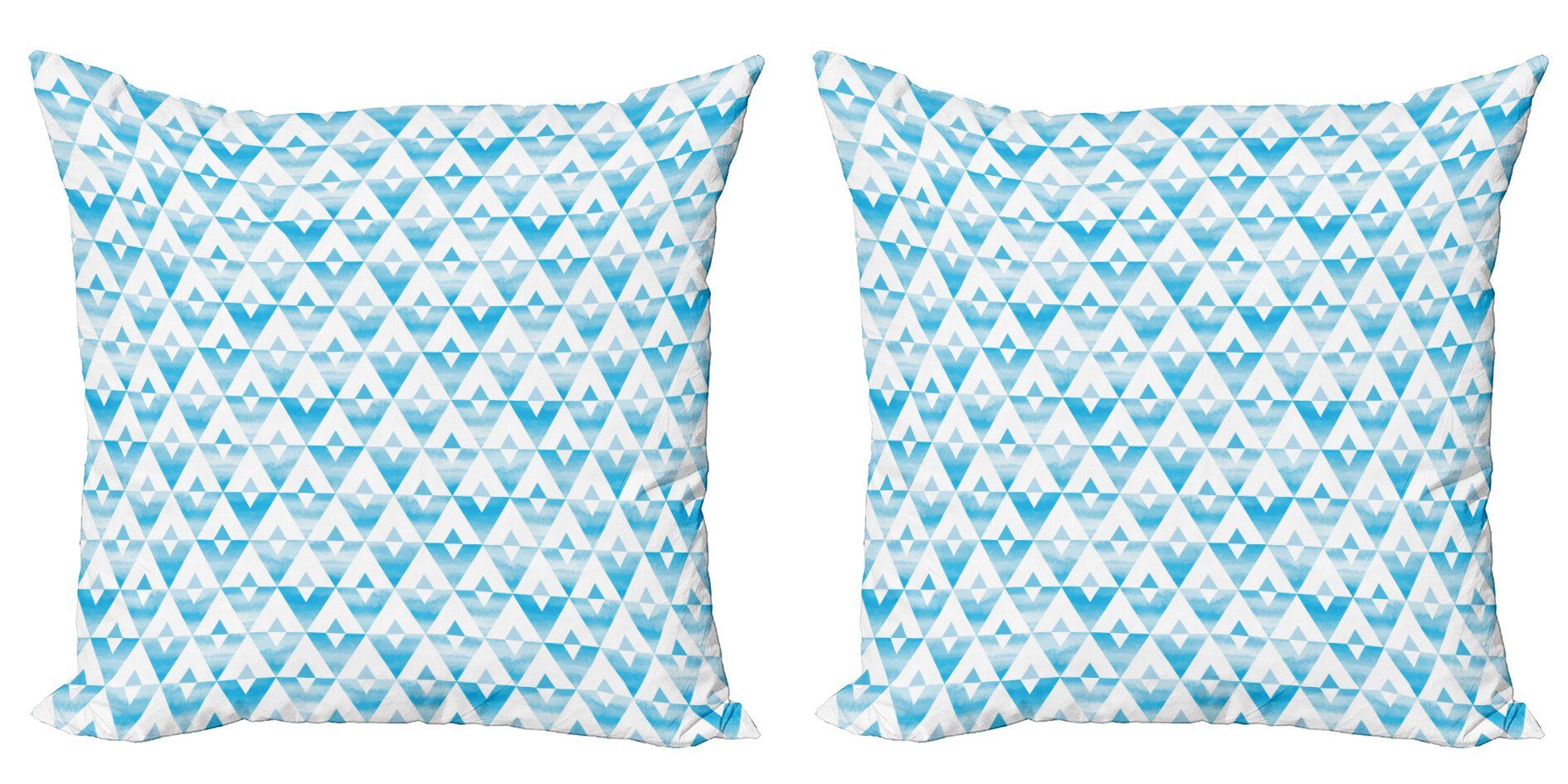 Kissenbezüge Modern Accent Doppelseitiger Digitaldruck, Abakuhaus (2 Stück), Modern Geometrische Form Dreieck