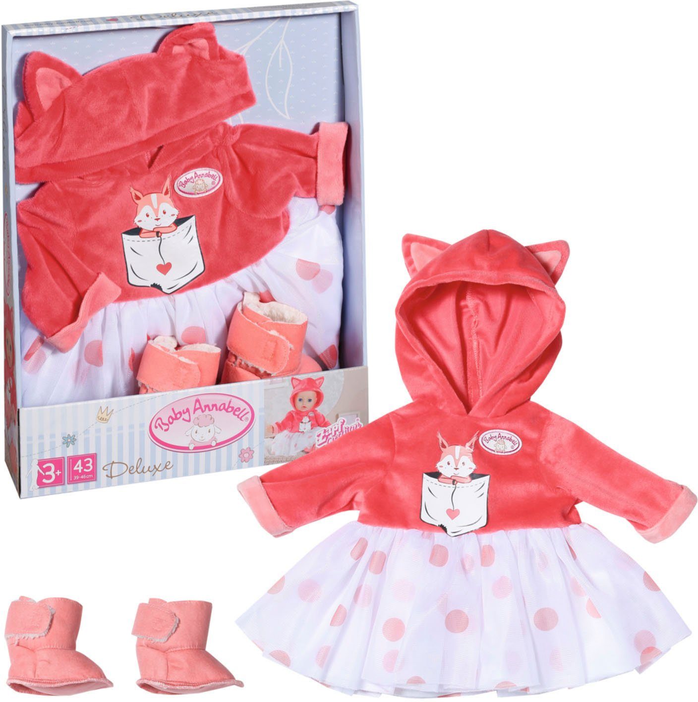 Baby Annabell Puppenkleidung Deluxe Eichhörnchen Tutu, 43 cm günstig online kaufen