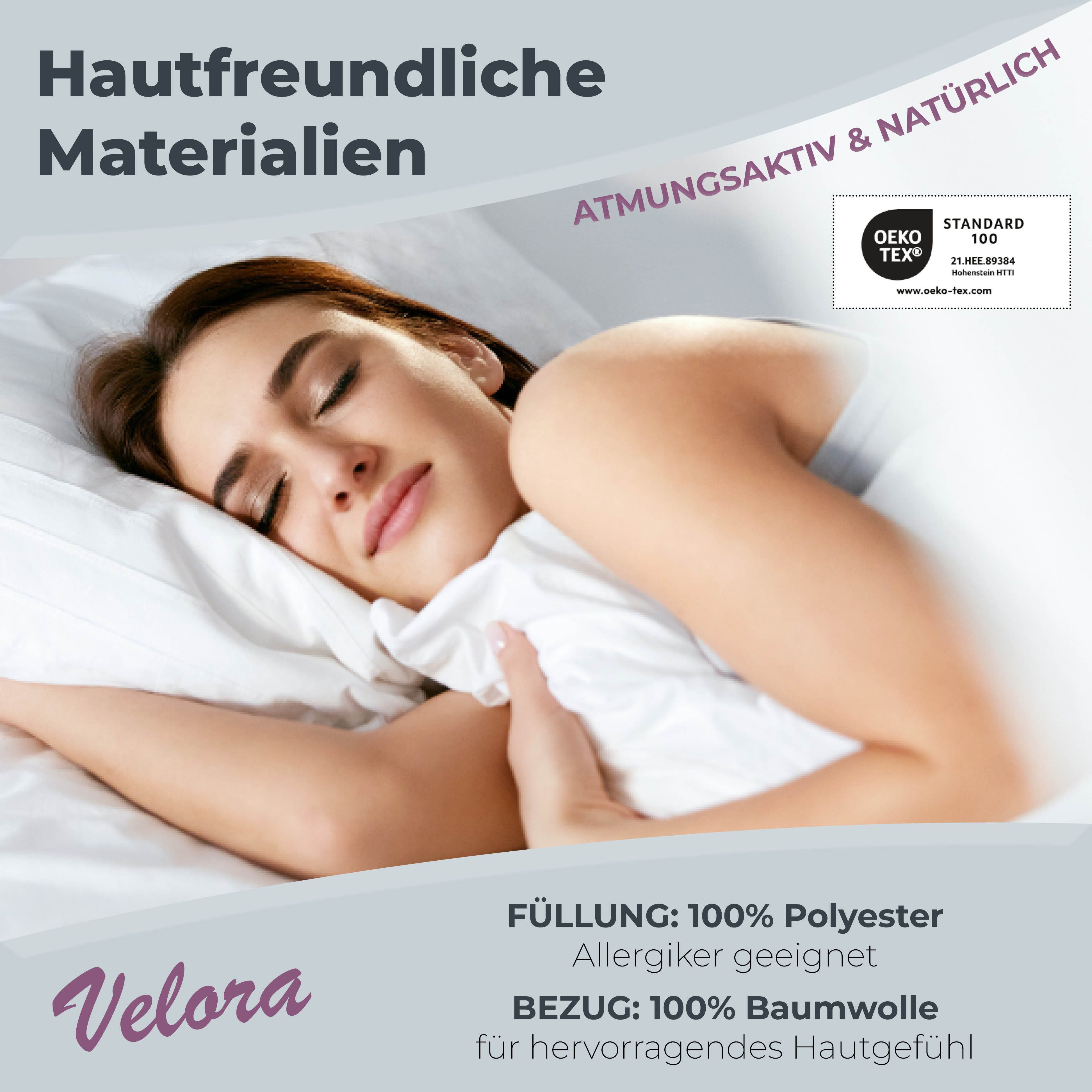 VELORA Bett-Set Bettdecke 135x200 – Allergikerfreundlich günstig online kaufen