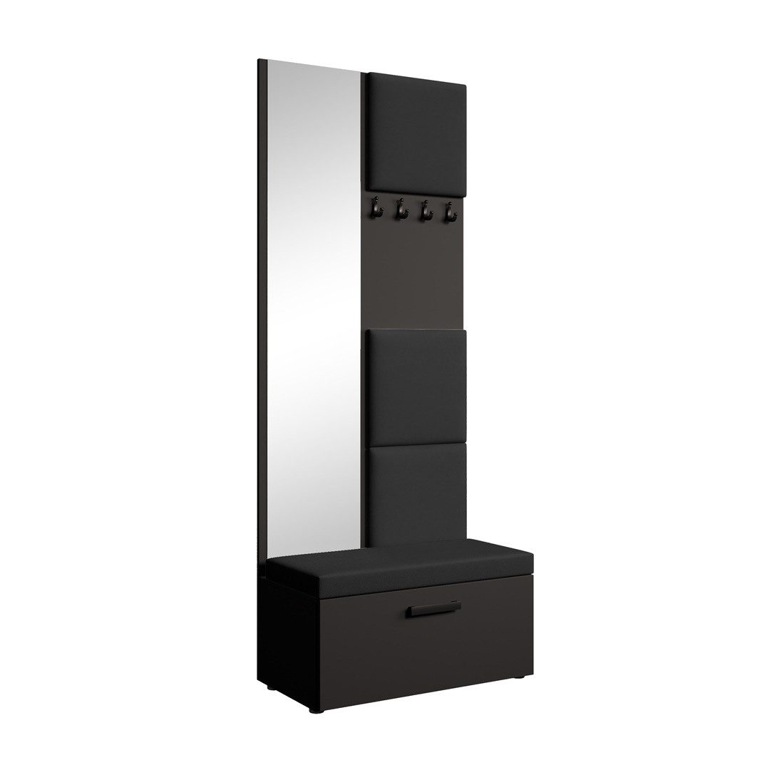 Beautysofa Garderobenschrank MARGARET III mit gepolsterten günstig online kaufen