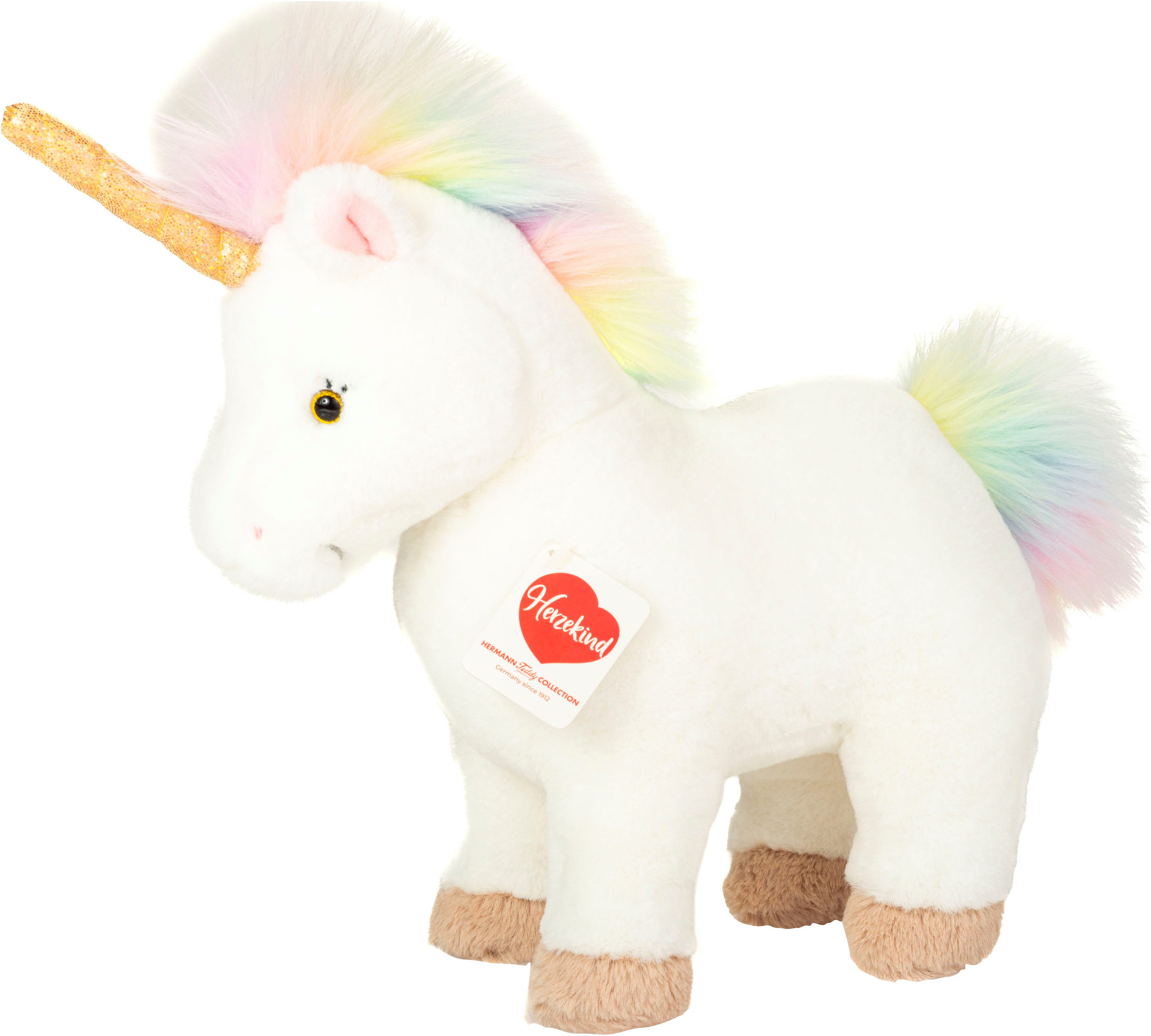 Teddy Hermann® Kuscheltier Herzekind, Einhorn Zoey 27 cm