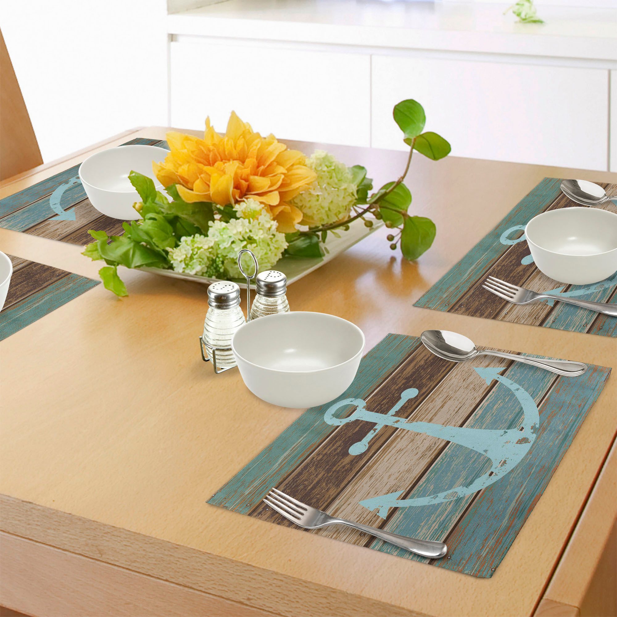 Abakuhaus Platzset Waschbare Stoff Esszimmer Küche Tischdekorations Digital günstig online kaufen