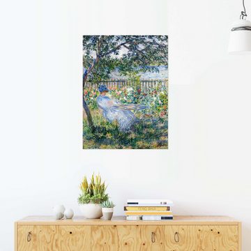 Posterlounge Wandfolie Claude Monet, La Terrasse, Wohnzimmer Landhausstil Malerei