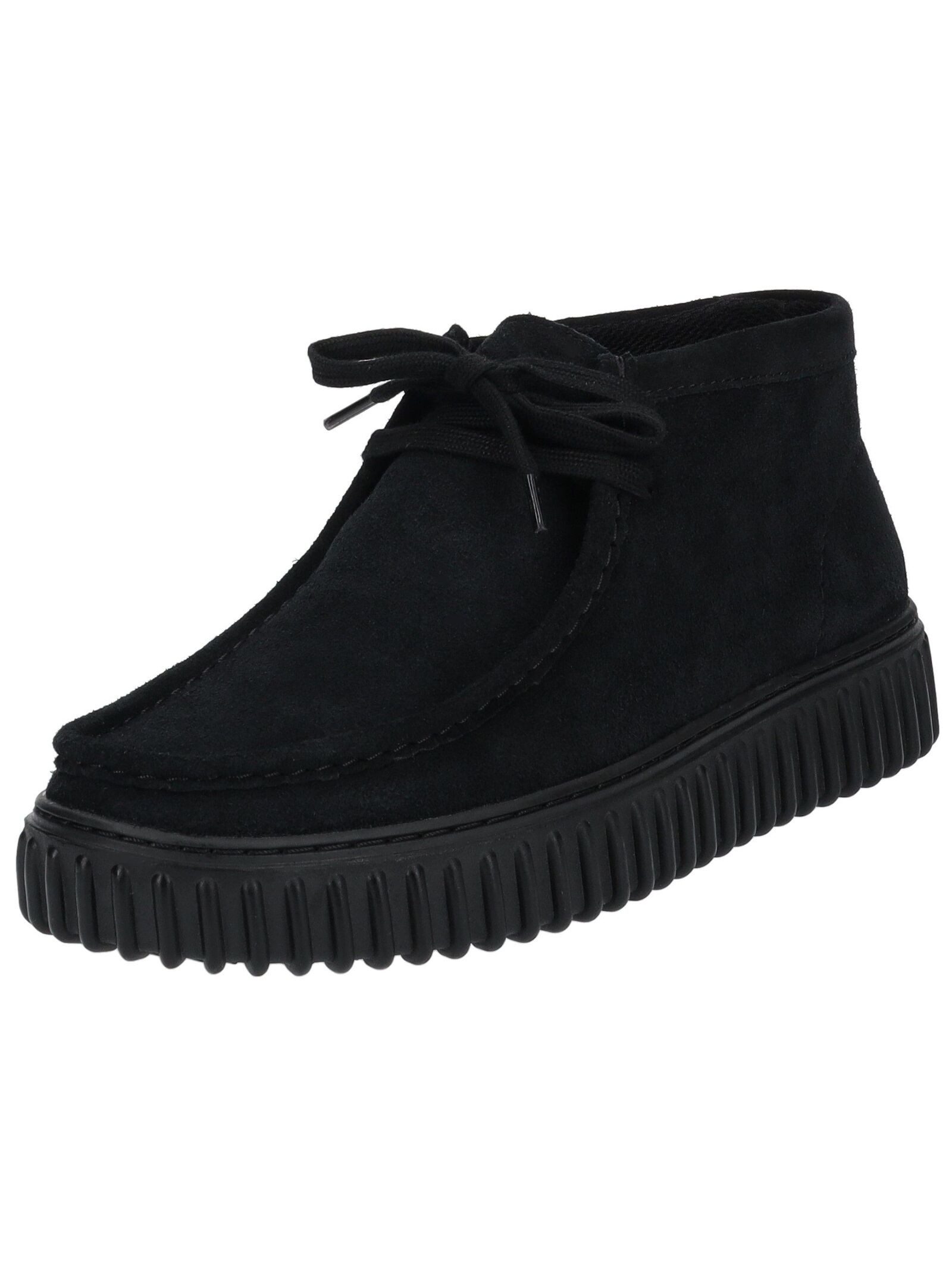 Stiefelette Veloursleder Schnürstiefelette