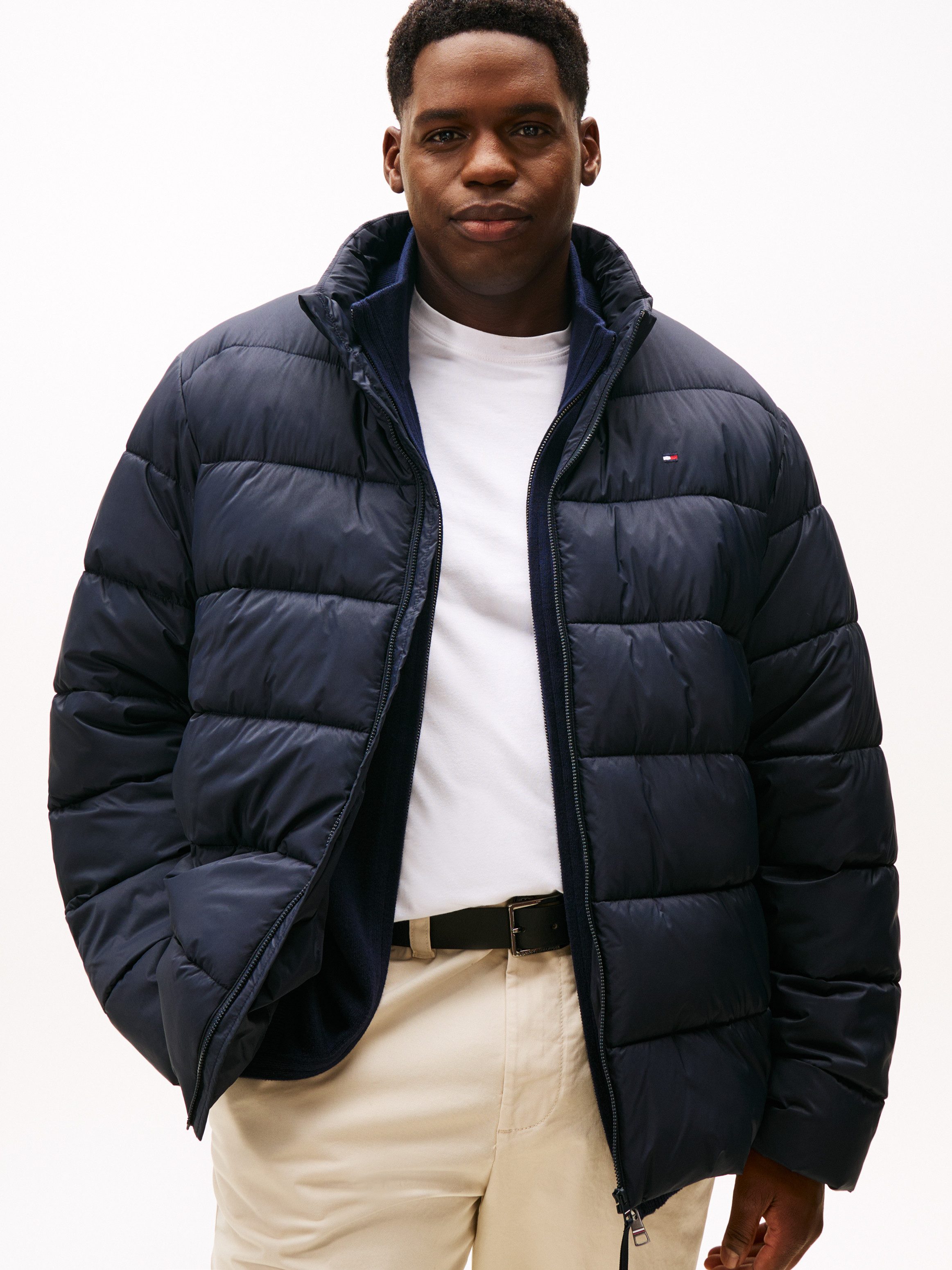 Tommy Hilfiger Big & Tall Steppjacke STAND COLLAR JACKET Winterjacke, Outdoorjacke, Steppjacke; Große Größen