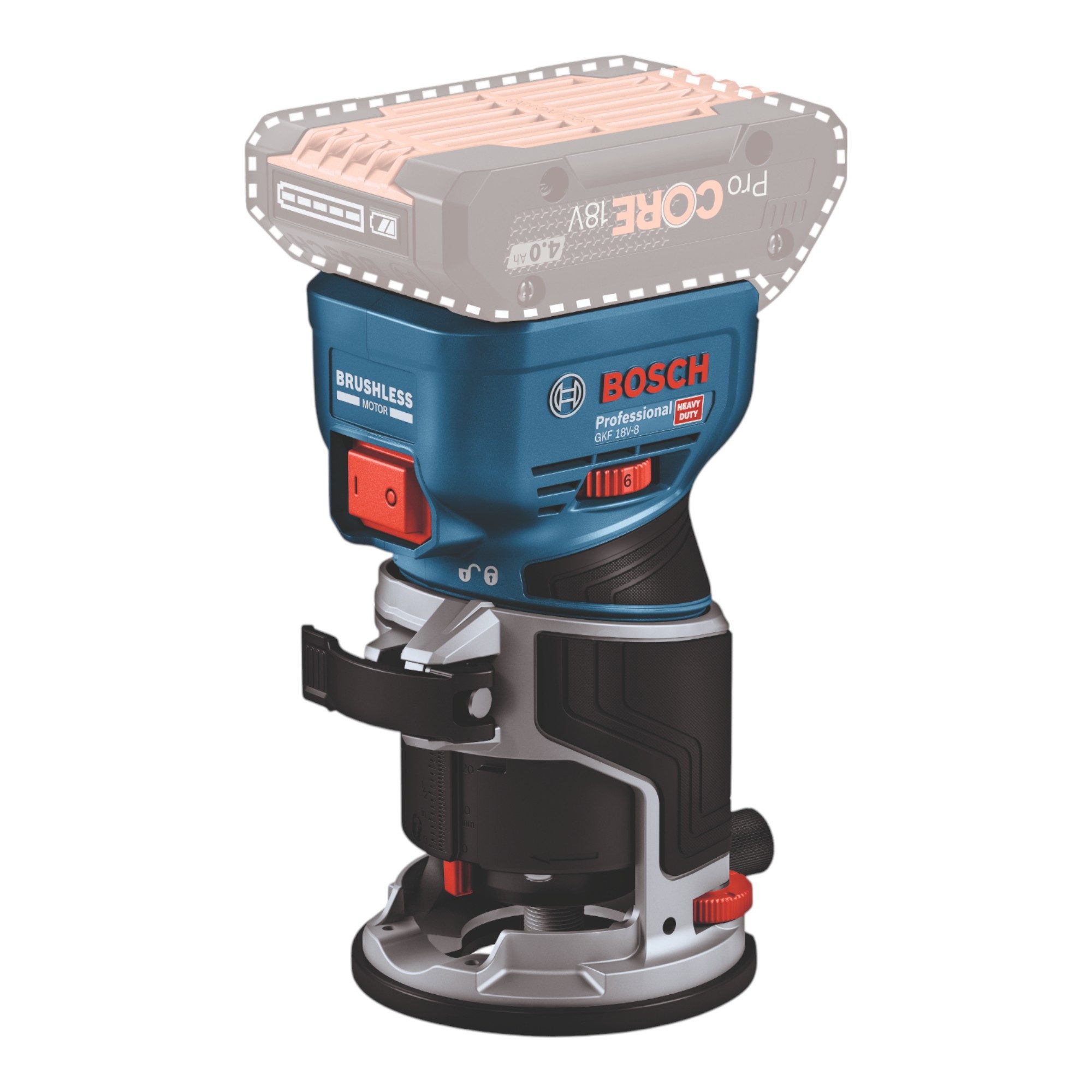 Bosch Professional Oberfräse GKF 18V-8 Professional 18 V 8,0 mm Brushless S günstig online kaufen