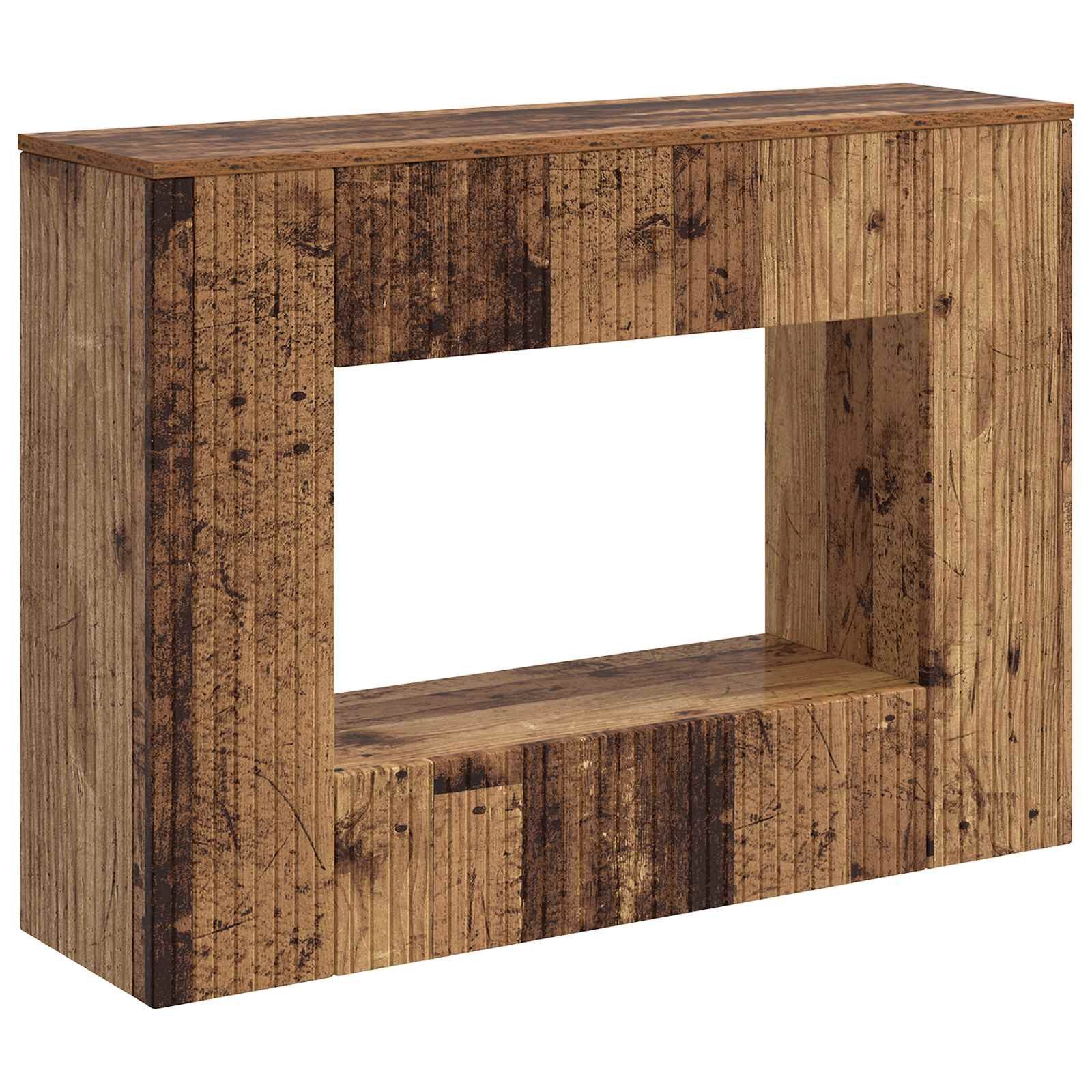 vidaXL Konsolentisch 101 x 29 x 74 cm Konsolentisch Gestreift Altholz 101x29x74 cm Holzwerk