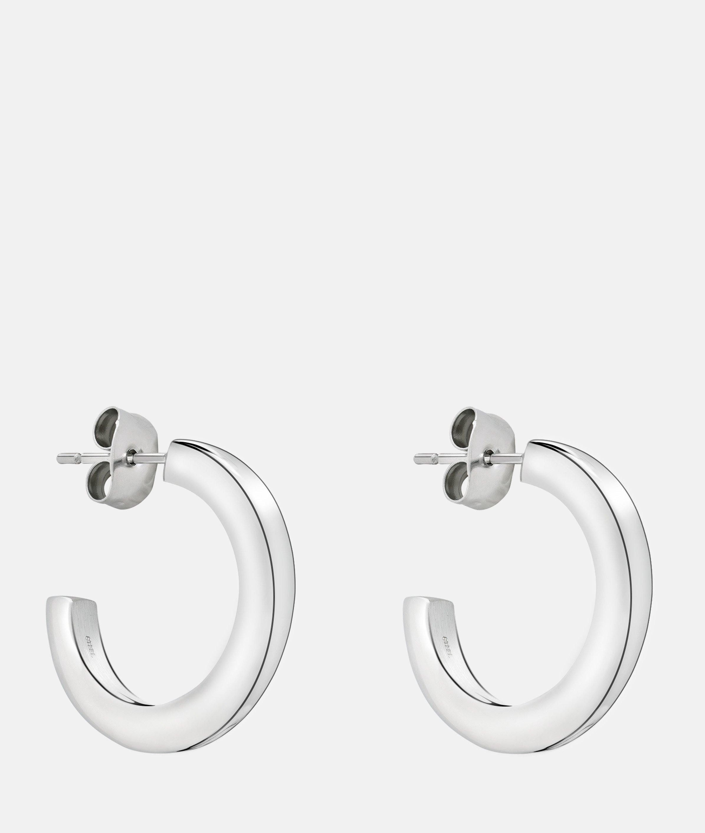 Paar Creolen Schmuck Geschenk Edelstahl Ohrringe The Love Bond