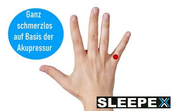 MAVURA Anti-Schnarchring »SLEEPEX Anti Schnarchen Ring auf Basis von Akupressur« (Ring mit Aufbewahrungsbeutel)