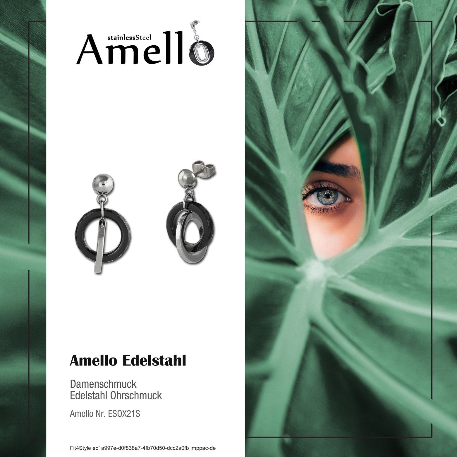 Amello Paar Ohrhänger Amello Ohrringe Edelstahl günstig online kaufen
