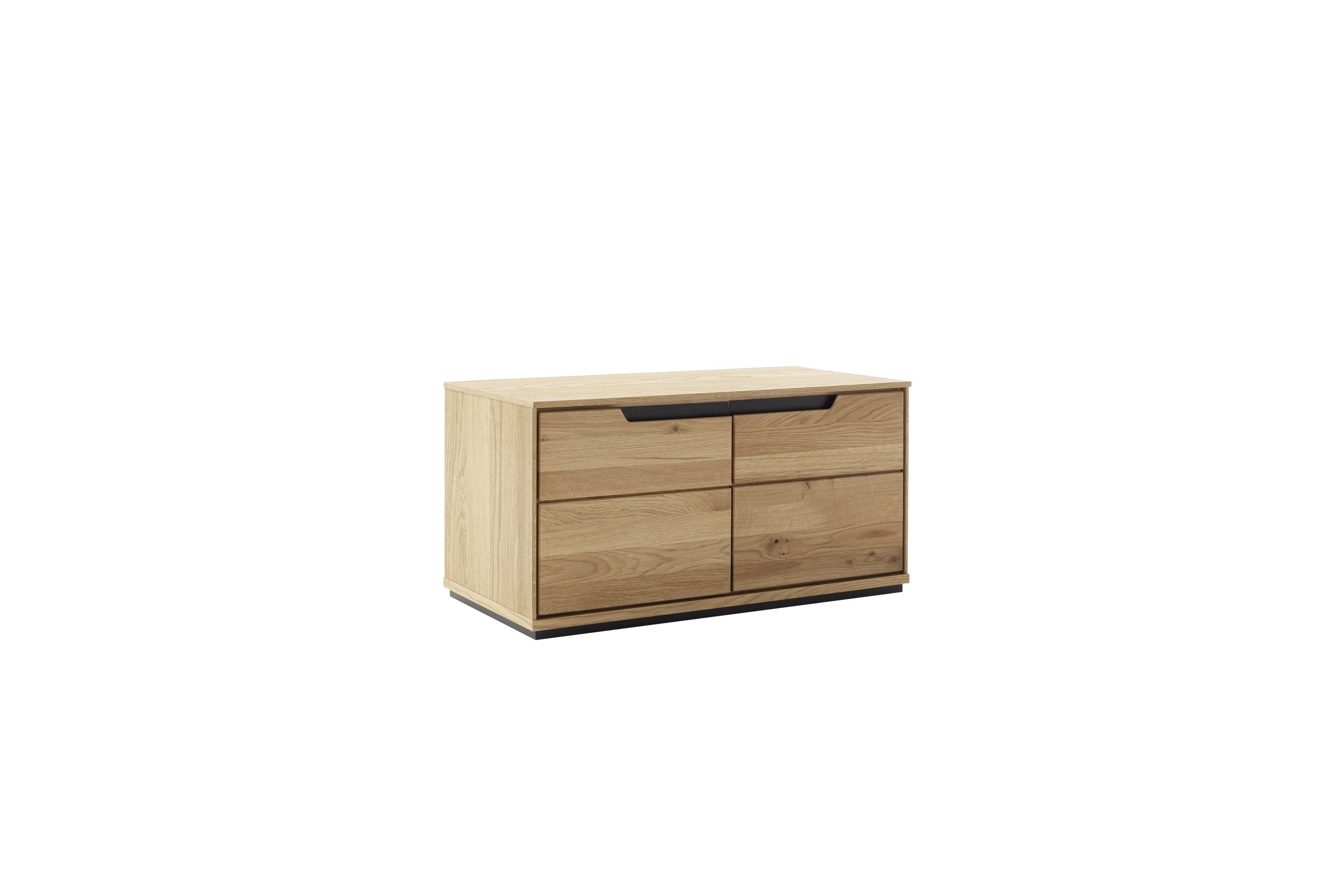 freiraum Schuhbank ARAYA, 2 Türen, Eiche teilmassiv, Holzwerkstoff - 79x41x40,5cm (BxHxT)