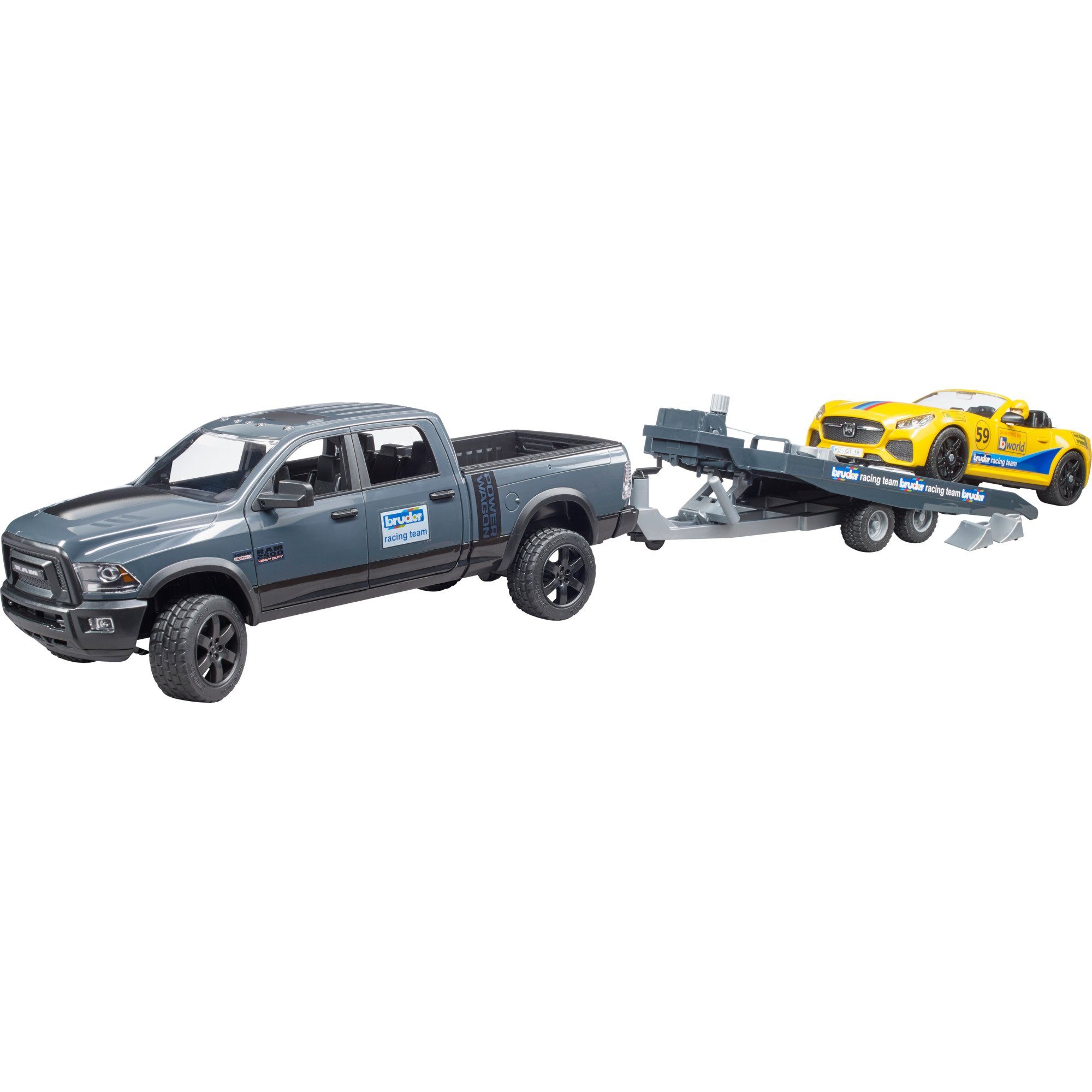 Power Bruder® Wagon Bruder, RAM (3-tlg) Spielzeug-Auto Roadster bruder 2500 und