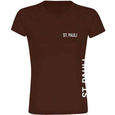 multifanshop T-Shirt Damen St. Pauli - Brust & Seite - Frauen