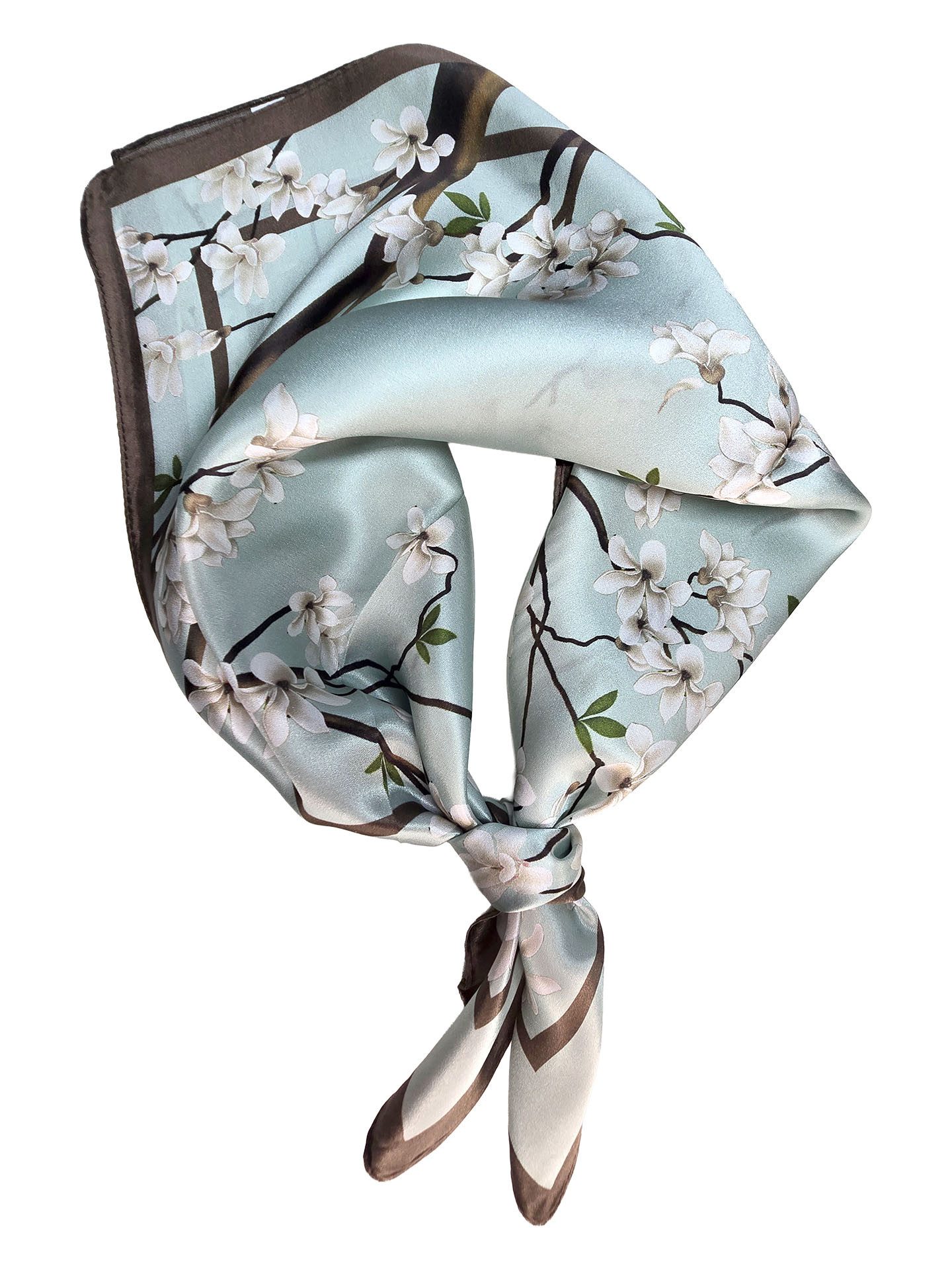 Moschen-Bayern Halstuch Halstuch Damen Herren Nickituch Seidentuch Seidenhalstuch Blau