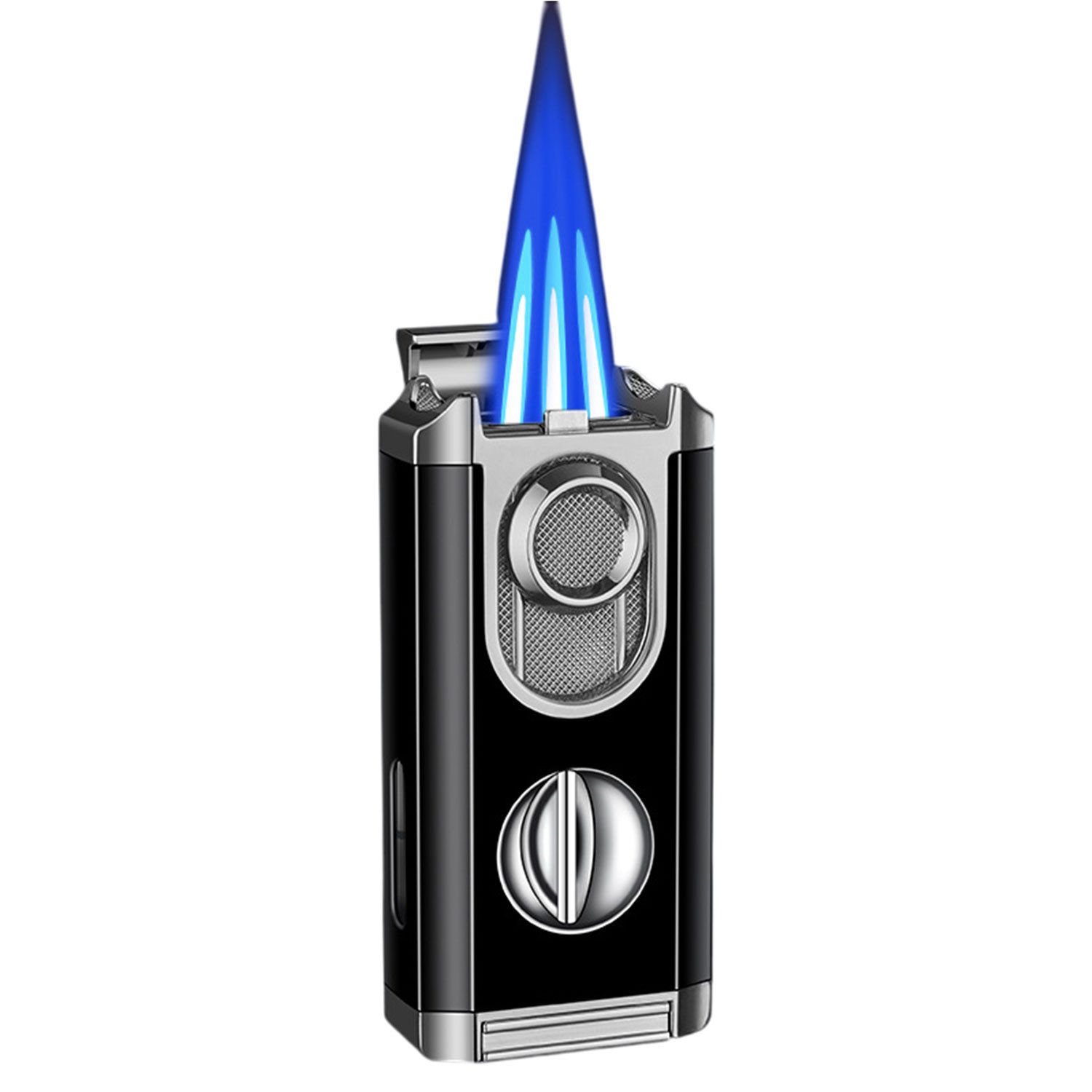 JOPOO Sturmfeuerzeug Jetflamme - Windfest & Nachfüllbar Für Outdoor